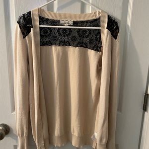 Tan cardigan